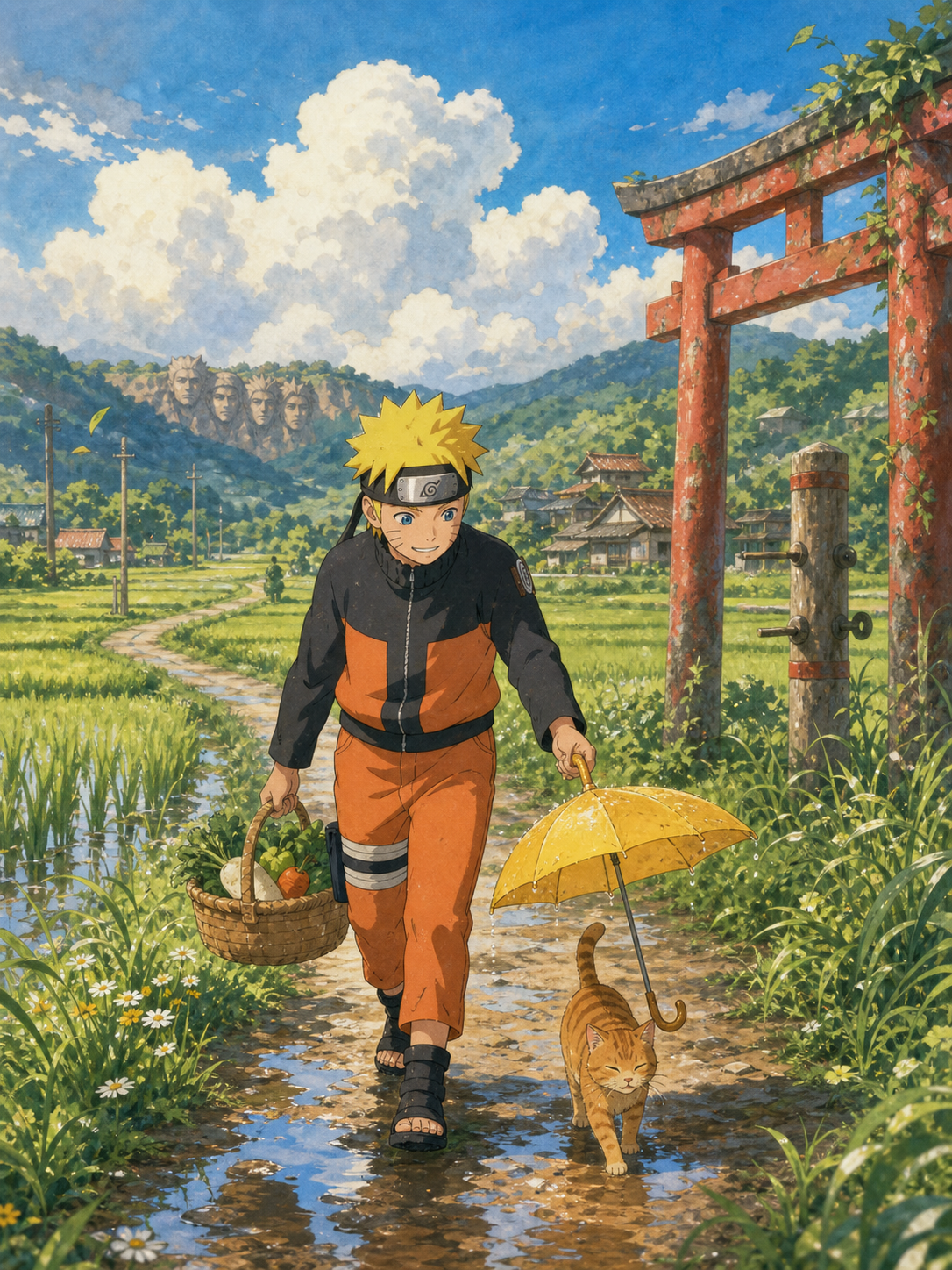 Road home after rain
